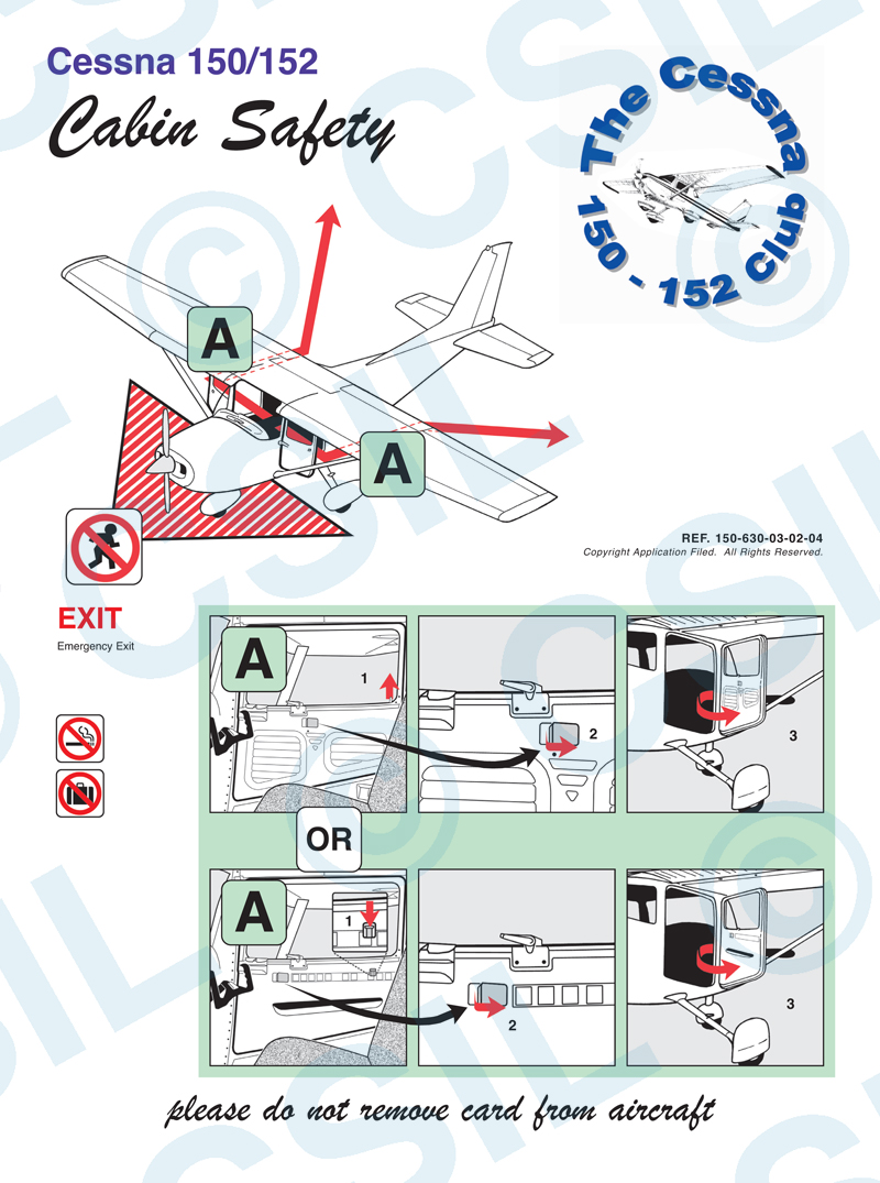 thumbnail image 2 of Sabreliner 60 Passenger Safety Information / Briefing Card - Used Aircraft Memorabilia 2 of 3