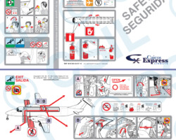 Beechcraft 1900C Beechcraft 1900C Safety Card