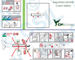 Embraer 110 Embraer EMB-110 Bandeirante Safety Card