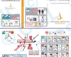 Embraer 120 Embraer EMB-120 Brasilia Safety Card