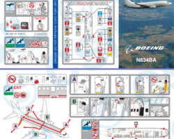 Boeing BBJ Business Jet Boeing Business Jet Safety Card
