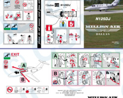 Cessna Citation CJ1 Cessna Citation CJ1 Safety Card