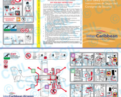 Dash 6 Twin Otter DeHavilland Twin Otter Safety Card