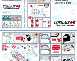 DHC-2 Beaver DeHavilland Beaver Safety Card