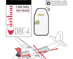 DHC-4 Caribou DeHavilland Caribou Safety Card