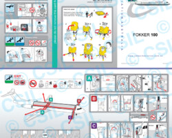 Fokker F100 F100 Safety Card