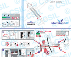 Fokker 50 Fokker 50 Safety Card