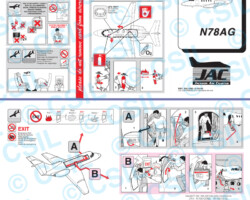 Hawker HS-125 Hawker HS-125 Safety Card